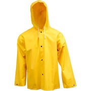 TINGLEY RUBBER Tingley® J53107 .35mm Industrial Work Hooded Jacket, Yellow, Medium J53107.MD